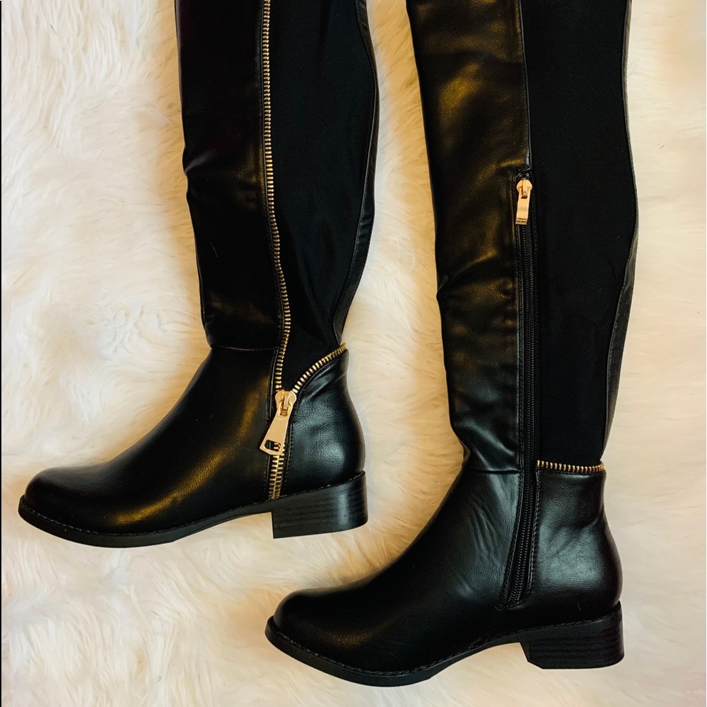 Penny Loves Kenny Dalton Black Boots Size 6